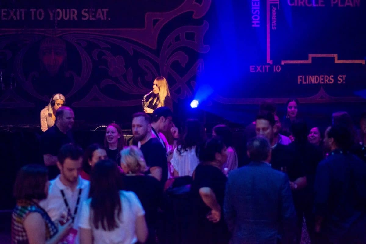 Melbourne DJ And Sax Player Perform At The Forum Corporate Event