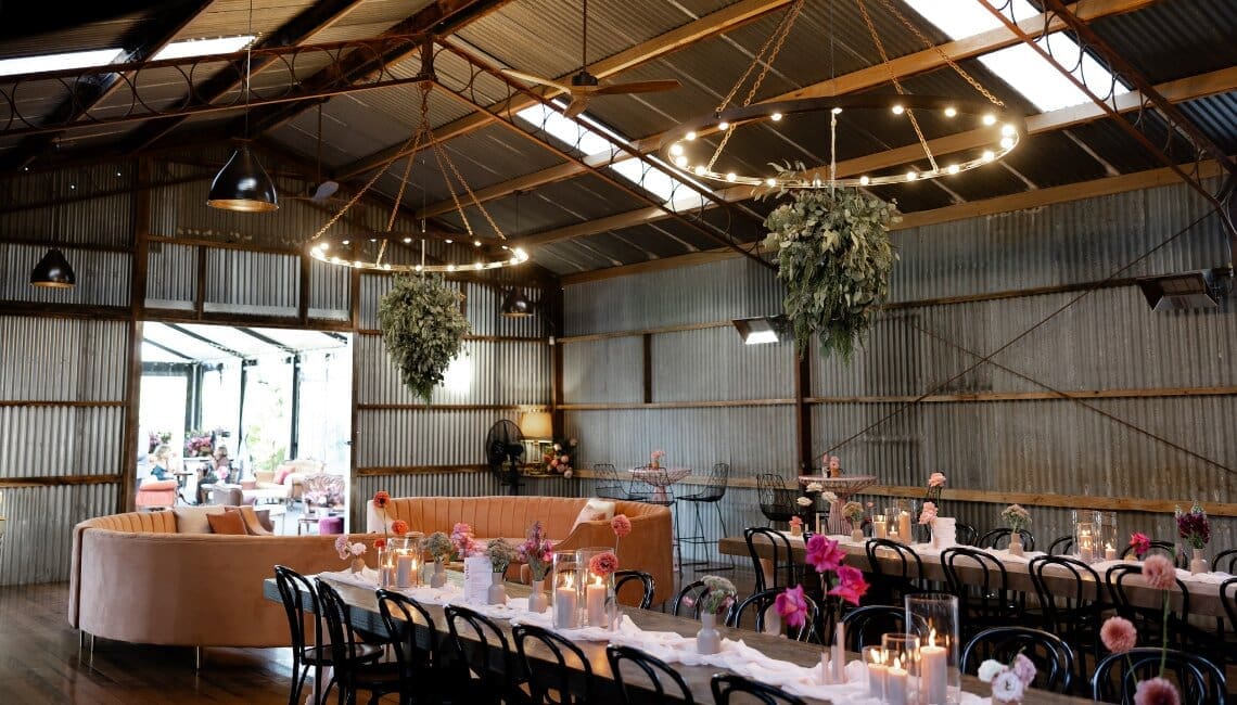 Rocklea Farm Wedding Venue Geelong Inside The Barn